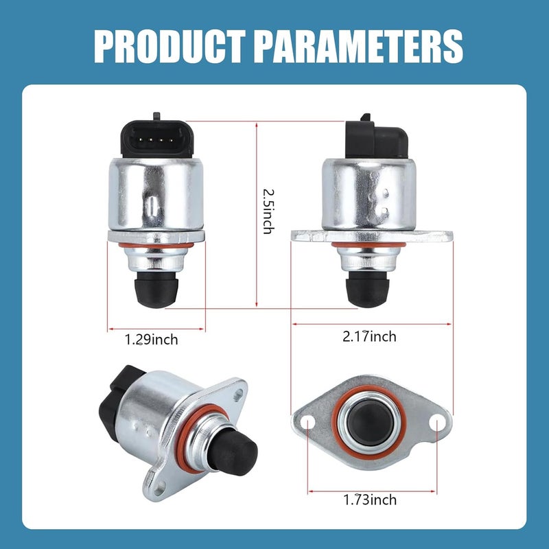 Zeathery Throttle Position Sensor Idle Air Control Valve, Retrofit Sensor #17113625 Control Valve #17113598, Compatible with Buick Chevrolet (Silver & Black) - Image 3